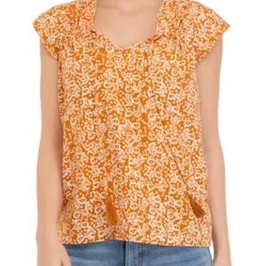 Wonderly Orange Floral Blouse